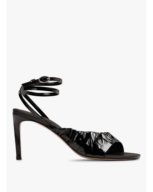 Sandales À Talon En Cuir Vernis Femme Ba&sh en coloris Black