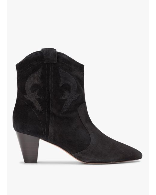 Bottines En Cuir De Vachette Femme Ba&sh en coloris Black