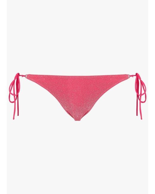 Bikini Échancré À Fils Métallisés LoveStories en coloris Pink