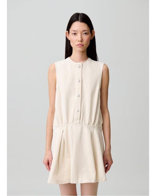 Robe Courte Sans Manches En Coton Femme Claudie Pierlot en coloris Natural