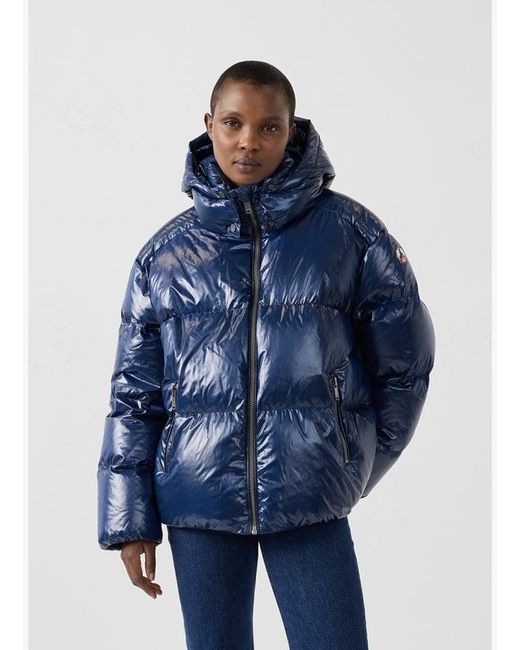 Doudoune Grand Froid Puffer Brillante Femme J.O.T.T en coloris Blue
