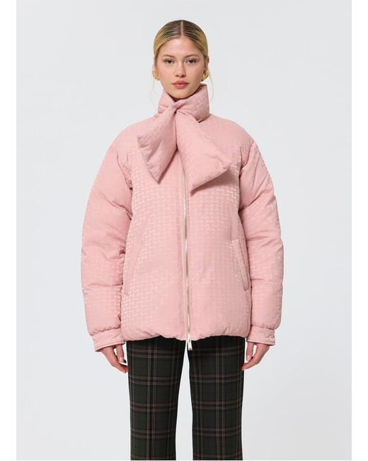 Doudoune Col Montant À Pans Femme Tara Jarmon en coloris Pink