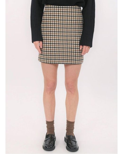 Jupe Courte En Laine Mélangée Femme KOOKAÏ en coloris Black