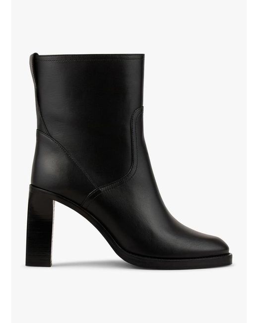 Bottines En Cuir Femme Ba&sh en coloris Blue