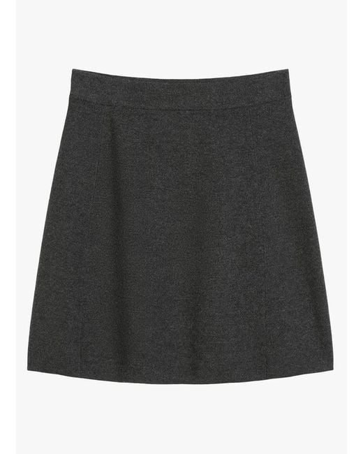 Jupe Courte Unie En Laine Femme Marc O' Polo en coloris Black