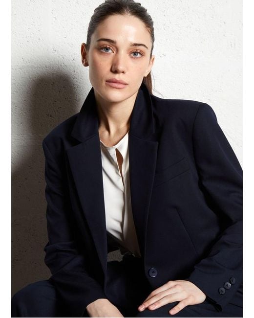 Veste De Tailleur Courte Femme Imperial en coloris Blue