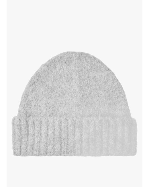Bonnet À Revers En Alpaga Mélangé Samsøe & Samsøe en coloris Gray