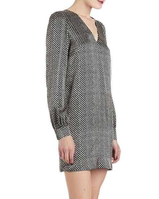 Robe Fendue Dos En Soie Stretch Jami Femme Attic And Barn en coloris Gray