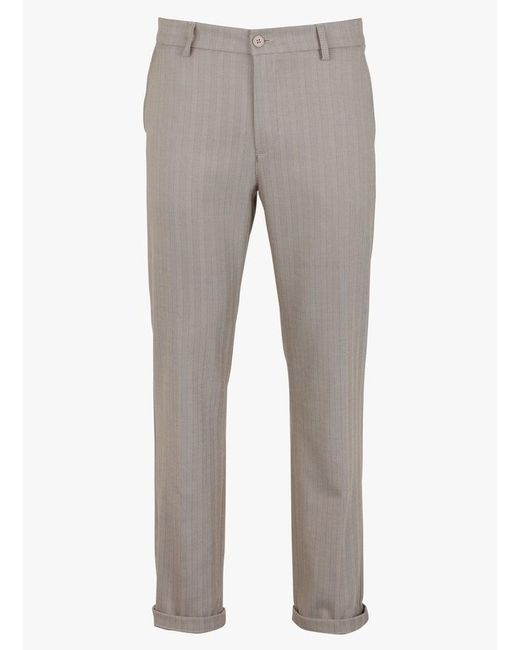 Pantalon De Costume À Chevrons Les Deux pour homme en coloris Gray