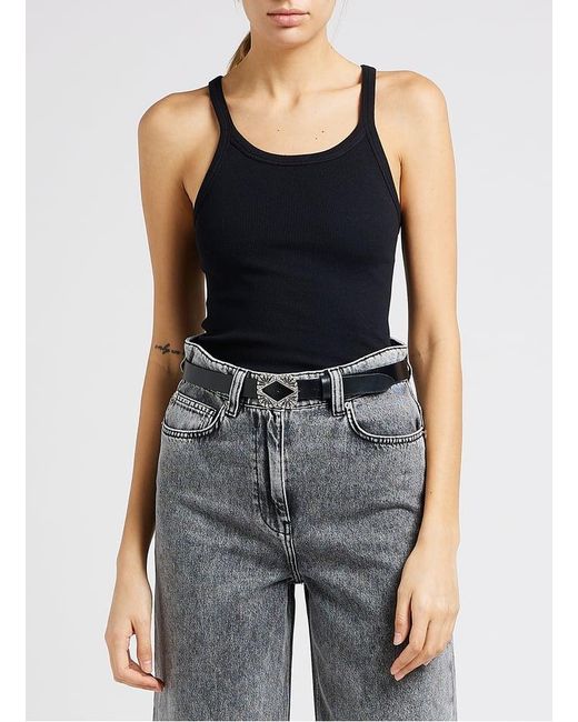 Débardeur Col Rond En Coton Mélangé Femme IRO en coloris Blue