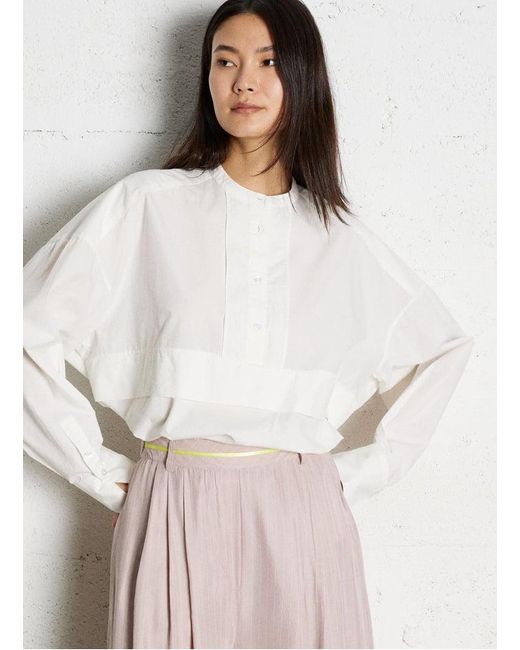 Chemise Ample En Coton Femme Mes Demoiselles en coloris White