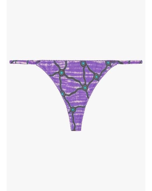 String Imprimé Femme LoveStories en coloris Purple