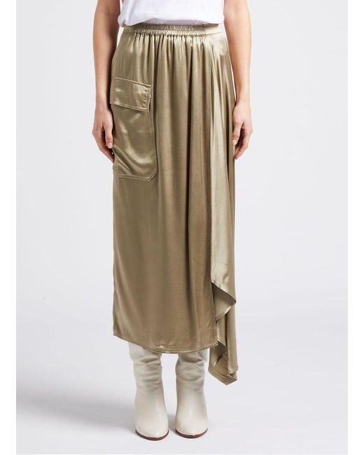 Jupe Longue Évasée Femme Mes Demoiselles en coloris Natural