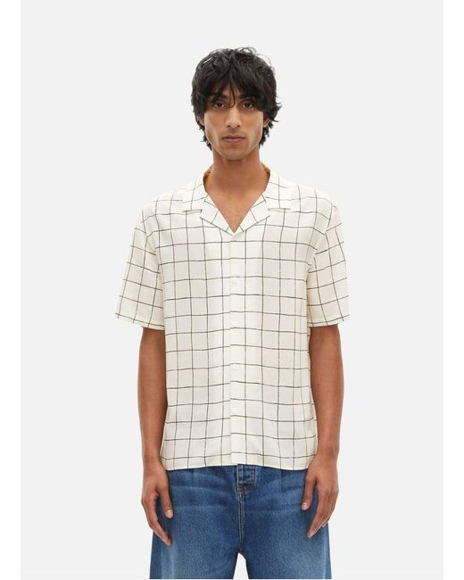 Chemise Manches Courtes À Carreaux The Kooples pour homme en coloris White