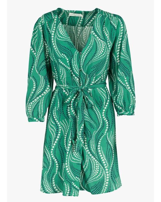 Robe Courte Imprimée Femme La Petite Etoile en coloris Green