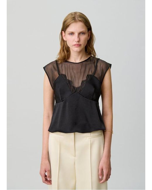 Top Col Rond Femme Claudie Pierlot en coloris Black