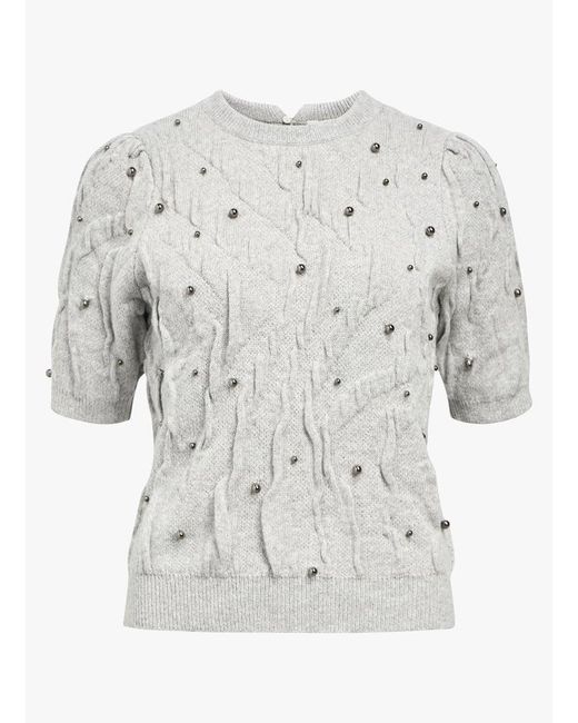 Pull Col Rond Femme Object en coloris White
