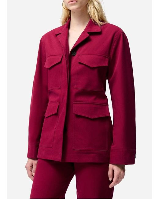Veste Oversize Col Tailleur En Coton Femme Vanessa Bruno en coloris Red