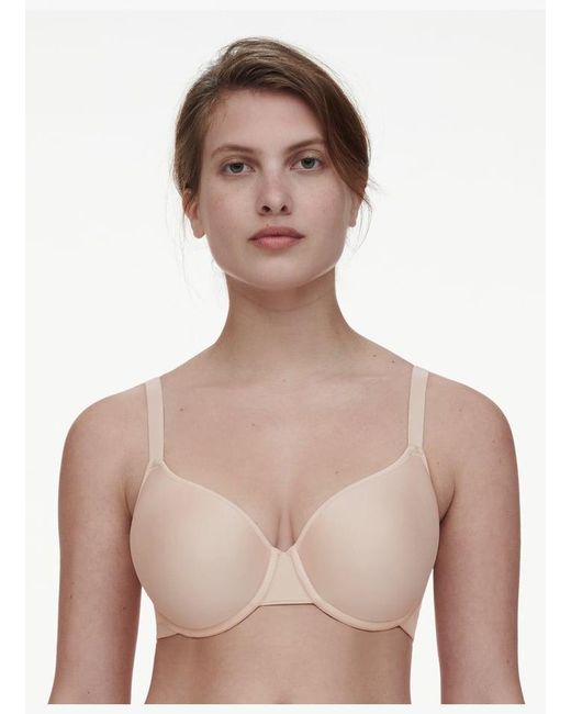 Soutien-Gorge Mémoire De Forme Emboîtant En Dentelle Chantelle en coloris Natural