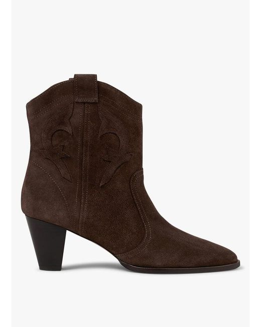 Bottines En Cuir Femme Ba&sh en coloris Brown