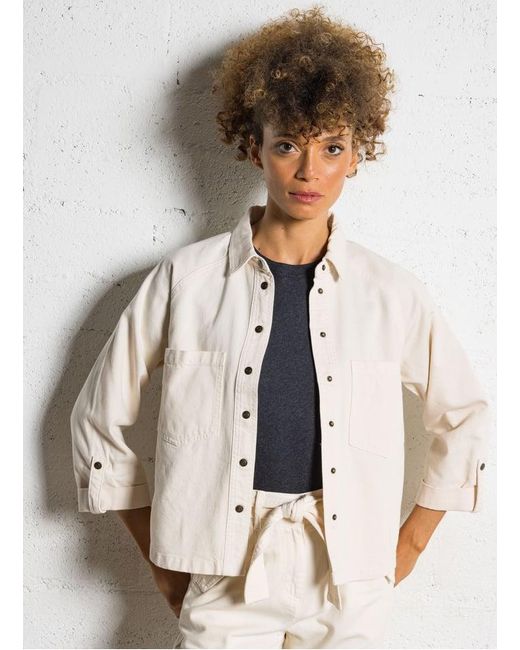 Surchemise Oversize En Coton Femme MAISON 123 en coloris Natural