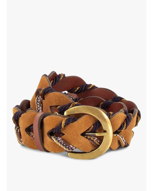 Ceinture En Cuir Mélangé Sessun en coloris Brown