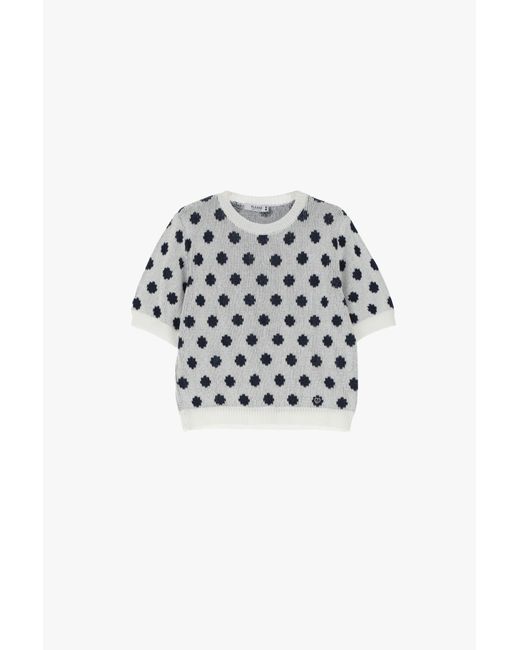 Maglione Girocollo A Pois di Please in Blue