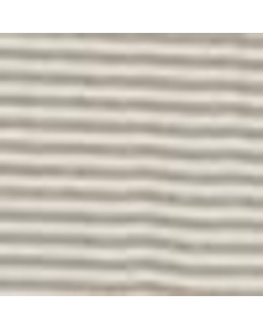 Maglietta A Righe Maniche Corte Con Pizzo di Please in White