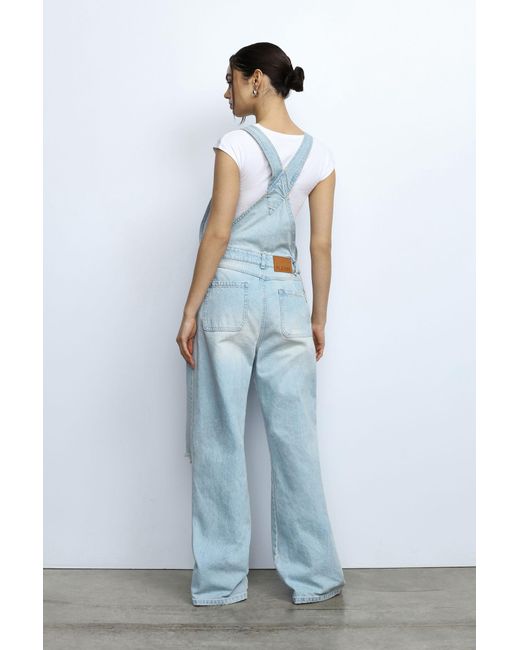 Salopette Con Strappi E Tasche di Please in Blue