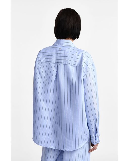 Chemise Rayée À Boutons Please en coloris Blue