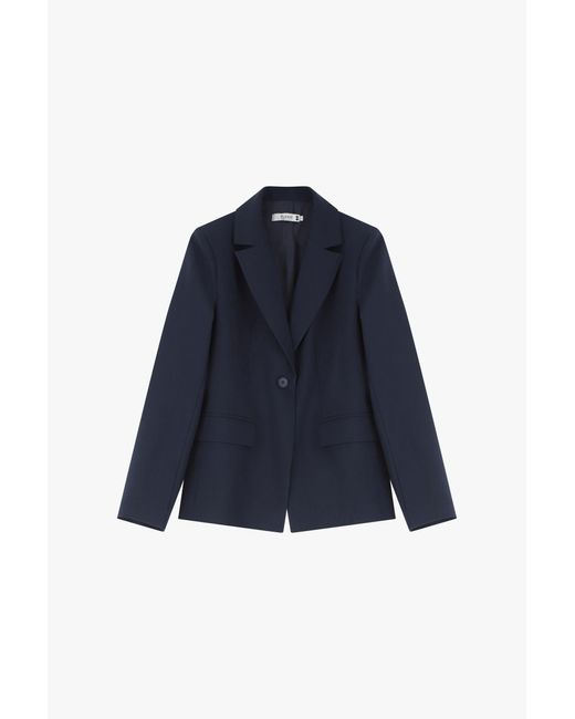 Blazer Monopetto Con Tasche Classiche di Please in Blue