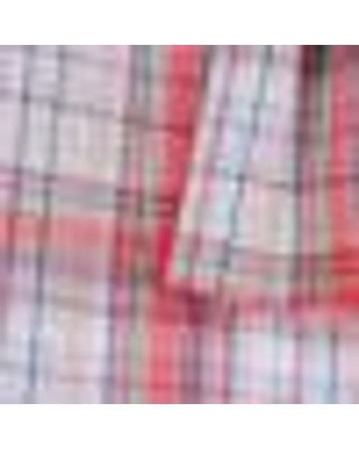 Camicia A Quadri Maniche Lunghe Con Fiocco di Please in Red