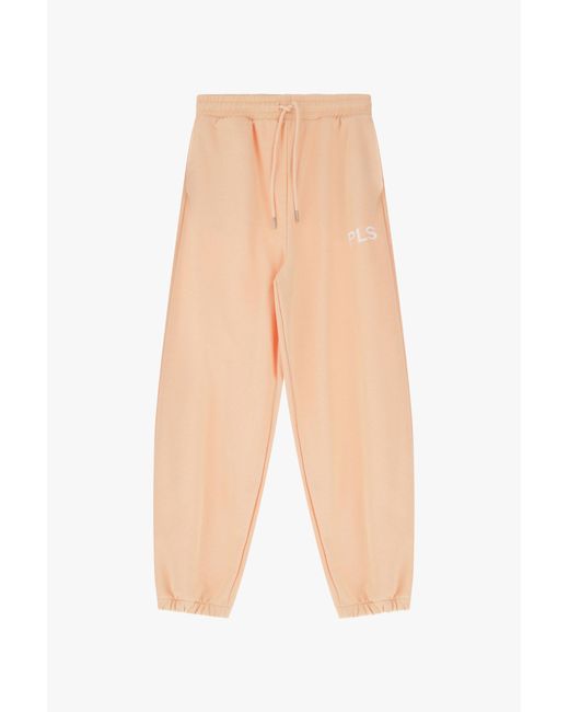 Pantaloni Jogging Con Elastico di Please in White