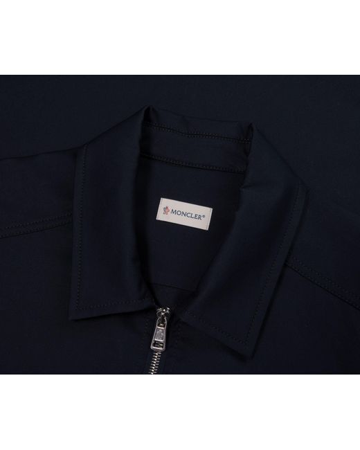 Moncler Blue Chest Pocket Overshirt for men