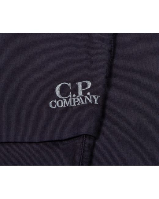 C P Company Blue Ottoman Cargo Trousers Navy for men