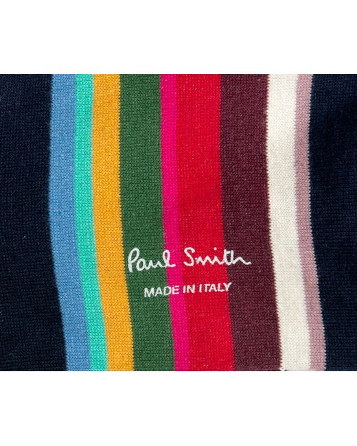Paul Smith Black Franklin Stripe Socks Navy for men