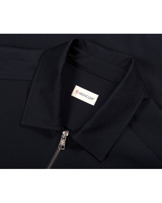 Moncler Black Camicia Overshirt Navy for men