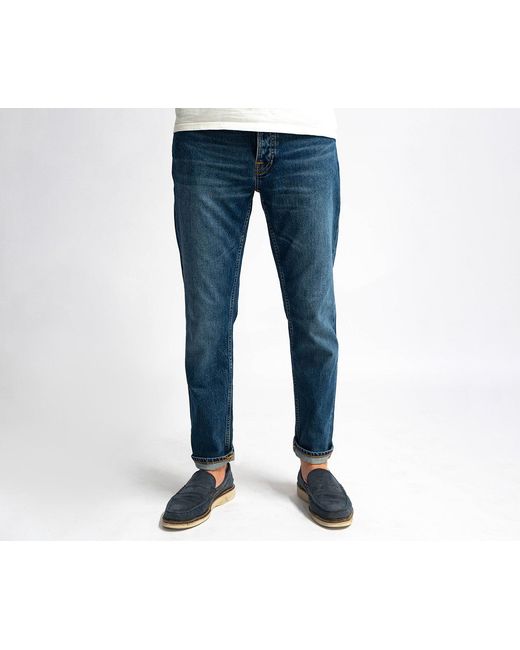 Nudie Jeans Blue Lean Dean Jeans for men