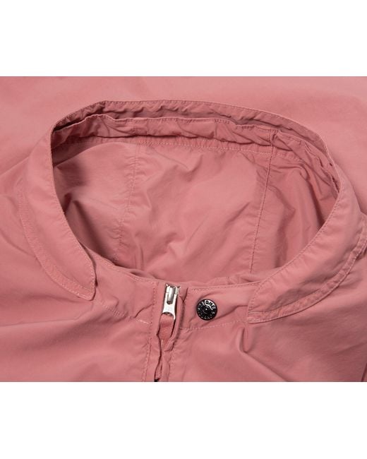 Stone Island Pink Light Compact Touch Poly Tc Jacket for men
