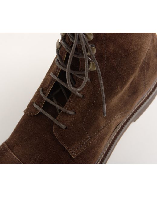Suede cap shop toe boots
