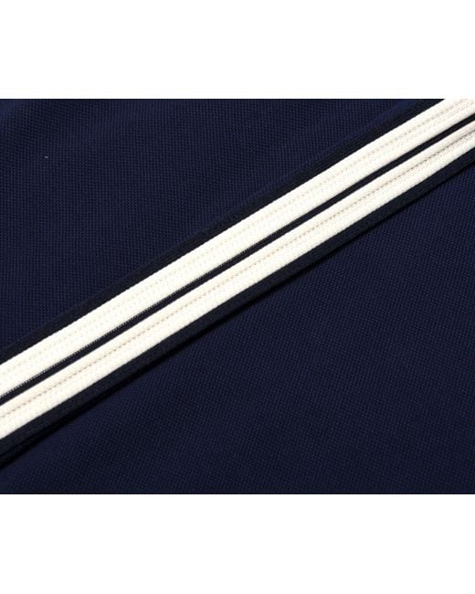 Moncler Blue Classic Logo Patch Polo for men