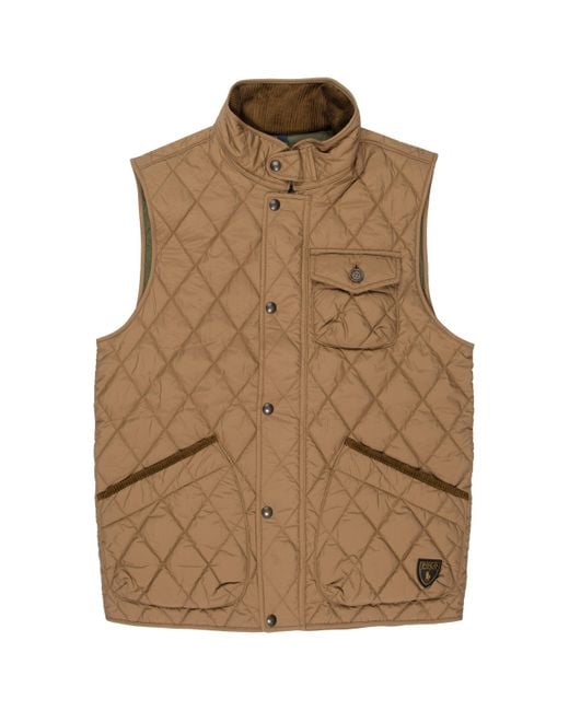 Polo Ralph Lauren Brown Beaton Quilted Utility Gilet for men