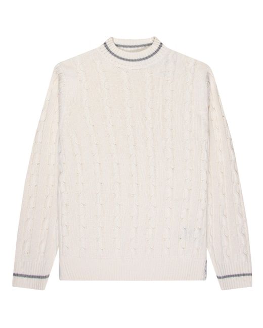 Paul & Shark White Crew Neck Sweater for men