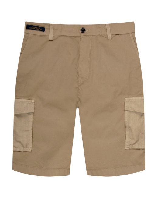 Paul & Shark Natural Cotton Bermuda Cargo Shorts for men
