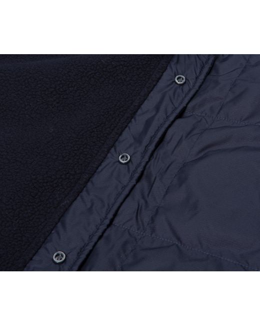 Norse Projects Blue Ulrik Fleece Overshirt Dark Navy for men