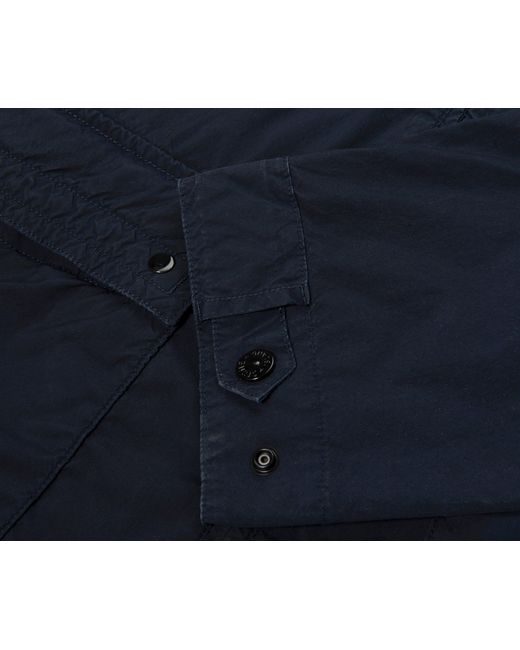 Stone Island Blue Light Compact Touch Polyester Jacket for men