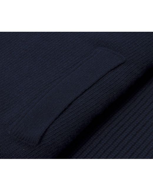 Moncler Blue Back Quilted Zip Up Cardigan for men