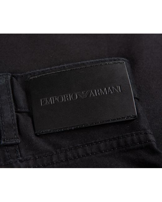 Emporio Armani Black J21 Jeans Style Chinos for men