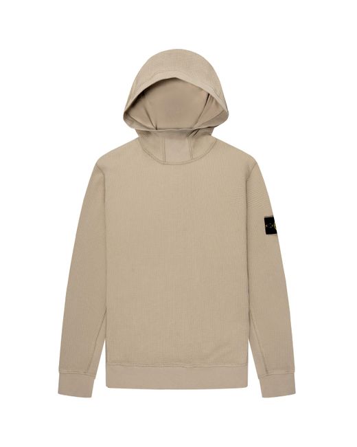 Stone Island Natural Waffle Hooded Sweater for men