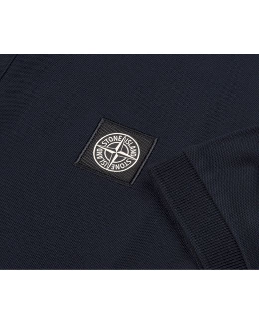 Stone Island Blue Box Logo Polo for men